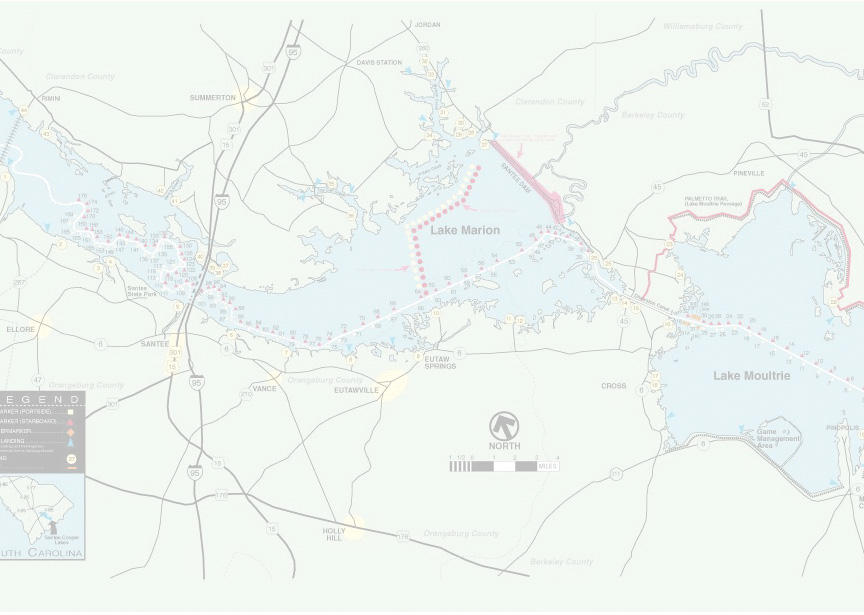 Lake Marion and Clarendon County map